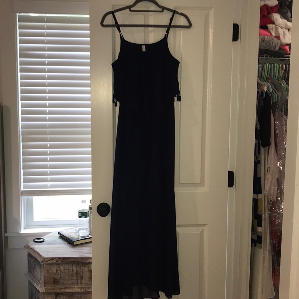 Navy maxi dress